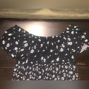 Maurice’s XL Floral Daisy Off the Shoulder Strapless Dress